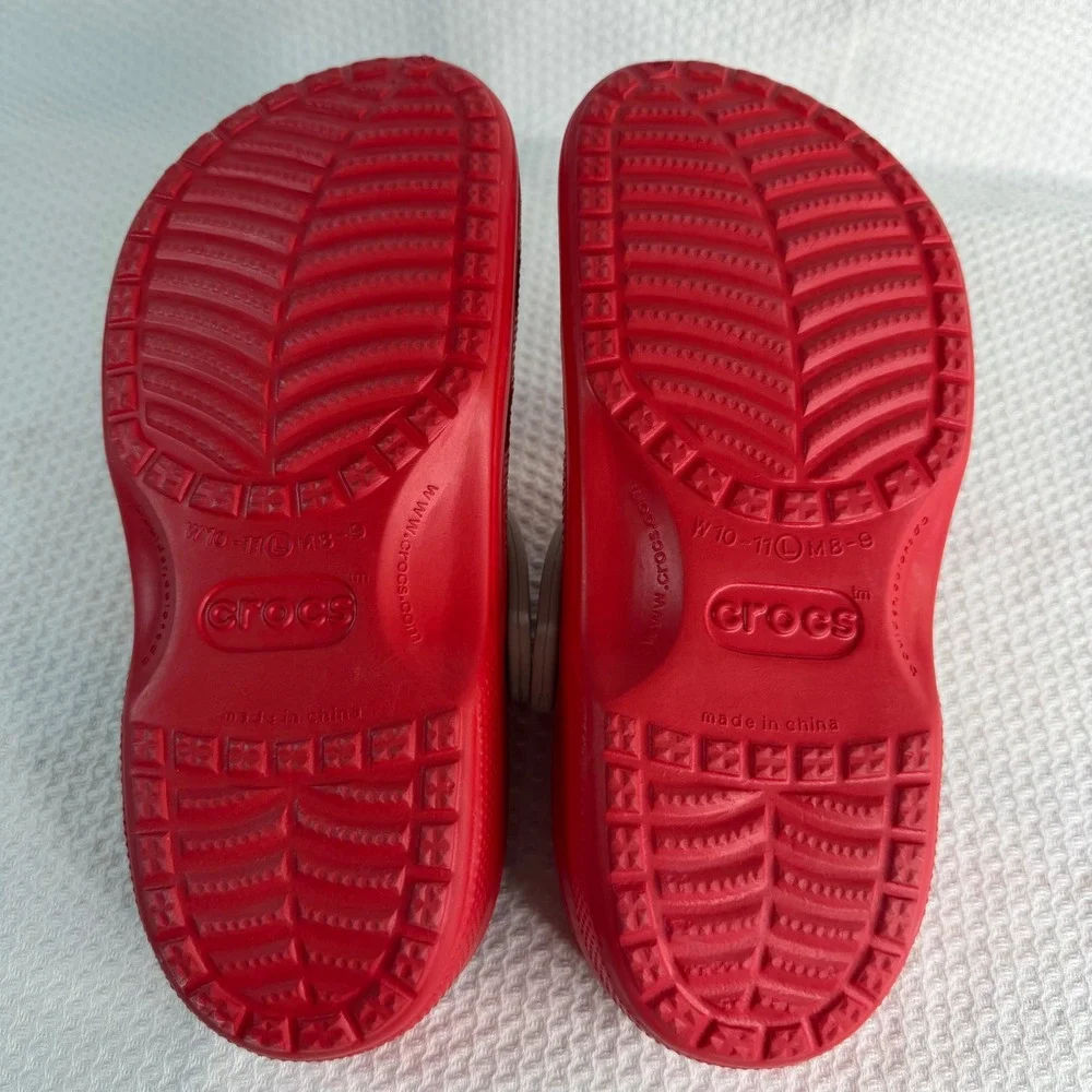 Crocs Nebraska Cornhuskers Red Classic Clogs Mens 8-9 Womens 10-11 NCAA Football